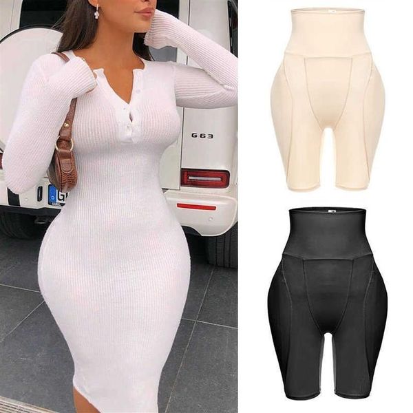 Calcinha acolchoada feminina sexy bunda corpo shaper calcinha falso bunda cintura alta calcinha booty elevador respirável roupa interior espuma hip realçador x0288o