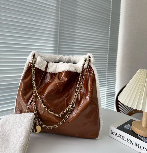 2 adet 22 Tote Çanta Teddy Çanta Tasarımcı Omuz Çantası Moda Orijinal Deri Çanta ve Çanta Kadın Woc Man Debriyaj Toates Crossbody Bag