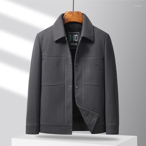 Giacche da uomo 2023 Autunno/Inverno stampato addensato versatile giacca casual moda cappotto per giovani