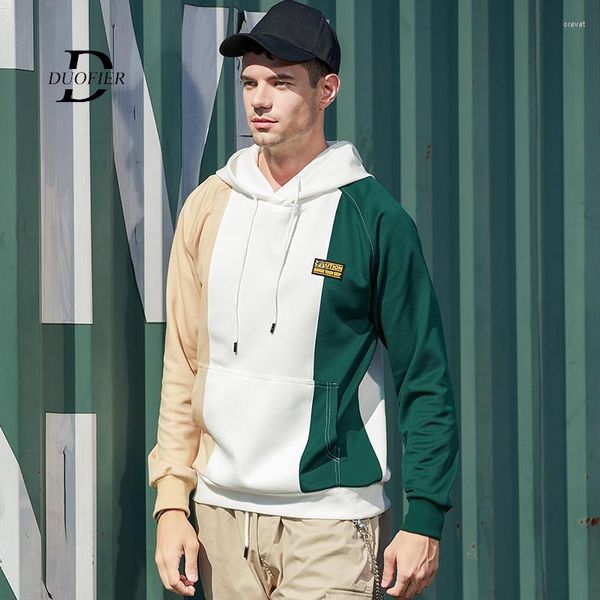 Erkek Hoodies Güzel Trend Erkek Sweatshirt Sıradan Mutif Slim Fit Sonbahar Hip Sokak Külkü Erkek Hoody Tops