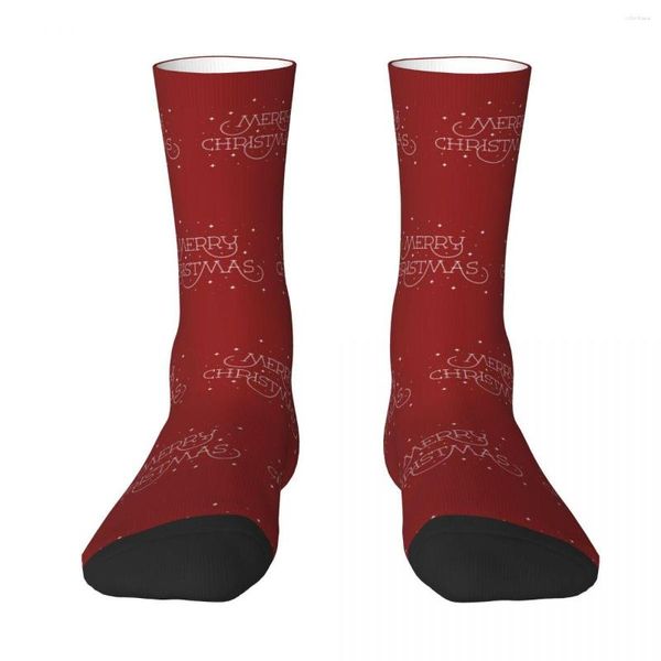 Erkek Çoraplar Mutlu Noeller Harajuku Ter Emici Çoraplar Tüm Sezon Uzun Aksesuarlar Erkek Kadının Doğum Günü hediyesi