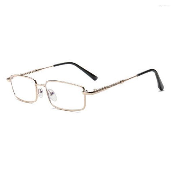 Sonnenbrille Ultraleichte Lesebrille Damen Herren Rechteckiger Halbrandrahmen Klassisch Hochwertige Anti-Blu-Ray-Ermüdung 1 1,5 2 bis 4