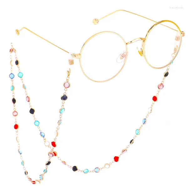 Accessoires de mode 1 pcs Multicollor léger voyage maison lunettes lunettes lunettes de soleil porte-collier chaîne cordon chaîne pour les femmes