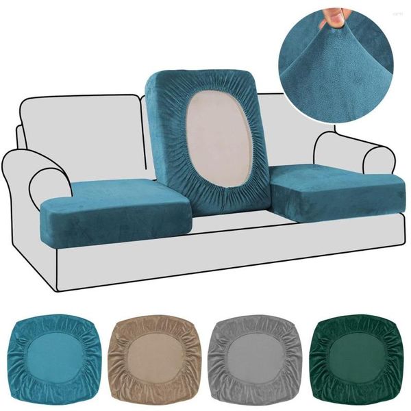 Capas de cadeira de veludo sofá almofada slipcover moderno estiramento elástico capa protetor de móveis para quarto escritório sala de estar