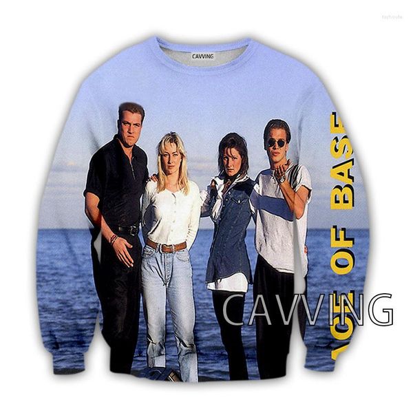 Moletons masculinos CAVVING 3D Impresso Ace Of Base Band Crewneck Moletons Harajuku Styles Tops Manga Longa Para Homens/mulheres