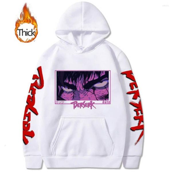 Herren Hoodies Anime Berserk Hoodie Guts Druck Männer Frauen Herbst Mode 550g Dicke Kapuze Sweatshirt Lange Ärmel Pollover