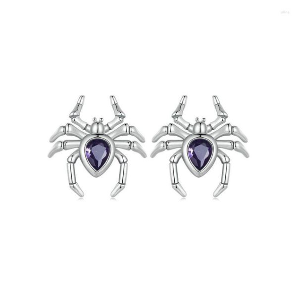 Stud Küpeler Kendi Ürün Örümcek 925 STERLING Gümüş Takılar Safir İnce Mücevher Yapımı Orijinal Kadın Hediye Bilezik Partisi