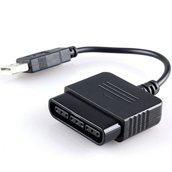 USB-Kabel, PS2-zu-PS3-Videospiel-Controller-Adapter, Konverter, kompatibel mit Sony PS2, PS3, PC, Playstation 2, Playstation 3