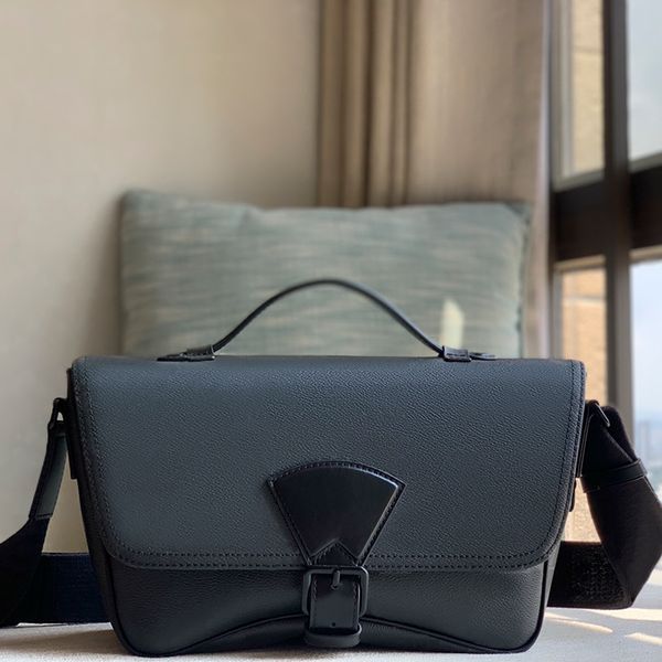 Зеркальное качество Дизайнерская мужская сумка из натуральной кожи 34 см L46685 модная сумка через плечо