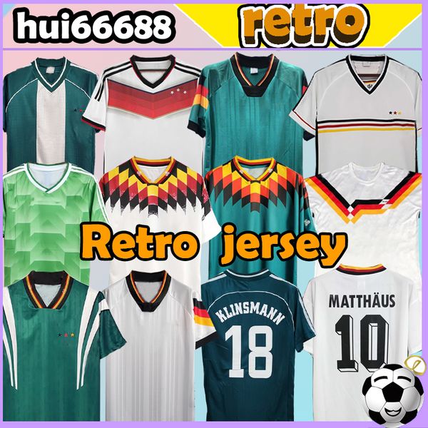 1990 -2014 Retro Soccer Jerseys Germanys KLINSMANN BREHME SCHWEINSTEIG KALKBRENNER KLOSE LAHM PODOLSKI Matthaus 1988 90 92 94 96 98 homens camisas de futebol