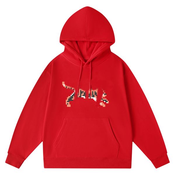 Tasarımcı Hoodie Ceket Fermuarlı ağır kazak kapüşonlu uzun kadife kazak Sonbahar sokakları ve kış üstleri gevşek gündelik yansıtıcı giyim yayını