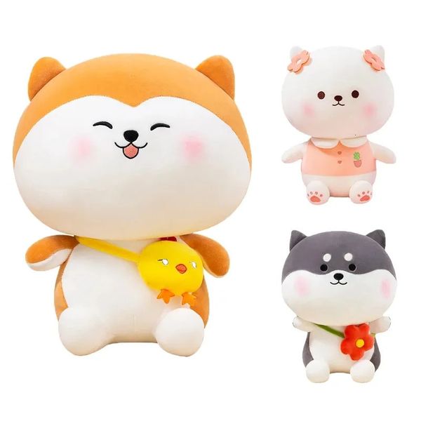 Plüschpuppen, süßes Tier, Husky-Hund, Puppe, Sitzposition, Shiba Inu, Spielzeug, Schlafkissen, Mädchen, Geschenk, Kawaii 231007