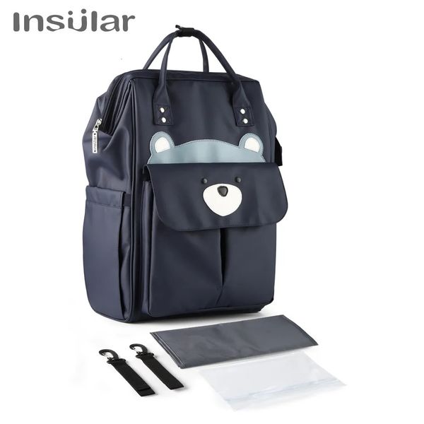 Sacos de fraldas à prova d'água múmia mochila desenhos animados design mãe maternidade saco de viagem grande capacidade cuidados com o bebê carrinho de enfermagem 231007