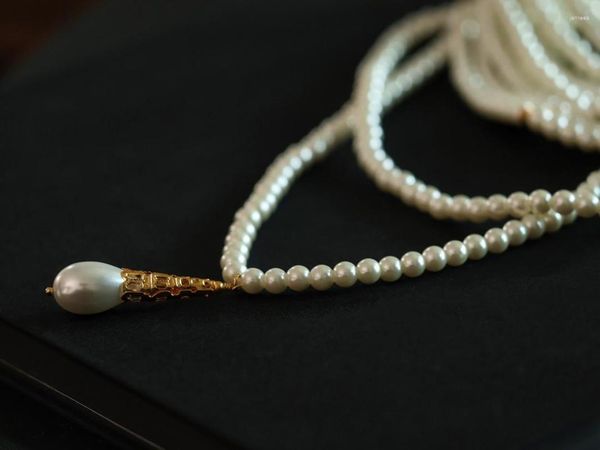 Halsketten mit Anhänger Französische Schwerindustrie Kundenspezifische mehrschichtige Perlen-Luxus-Abendessen-Halskette