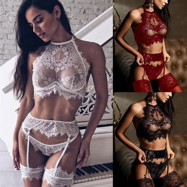 Bras conjuntos mulheres pornô roupa interior sexy erótico babydolls vestido de natal roupas nightwear erspective borla mulheres lingerie279i