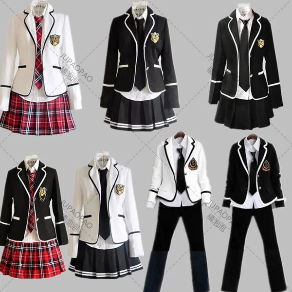 Tema traje estudante manga longa coro uniforme escolar junior high meninos e estudantes japão coreia do sul jk conjunto 231009