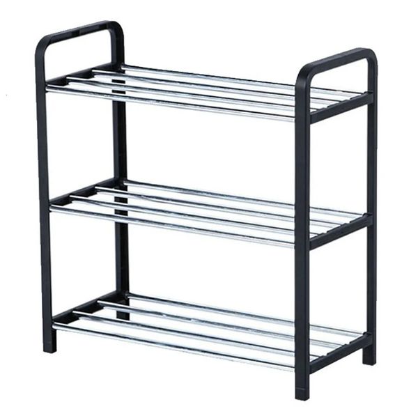 Aufbewahrungshalter Racks Praktisches dreischichtiges Schuhregal Home 3-stufiges Schuh-Organizer-Rack für Badezimmer 231007