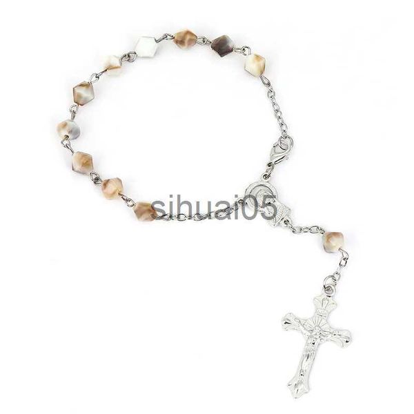 Collane con ciondolo Gioielli 2020 Tendenza Il Cuore di Gesù Bracciale Crocifissione Statua Bracciale Regalo di Natale Regali cattolici Vergine Maria x1009