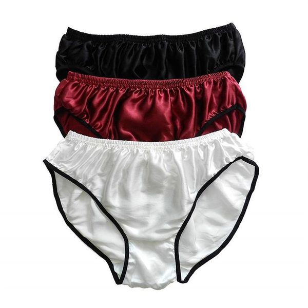 Yavorrs 3 peças 100% seda cueca masculina cuecas biquinis S M L XL 2XL269P