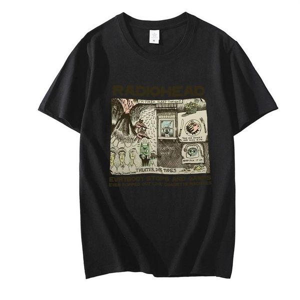 Radiohead T Shirt Uomo Moda Estate T-shirt in cotone Bambini Hip Hop Top Arctic Monkeys Tees Donna Top Rock Boy Camisetas Hombre211g
