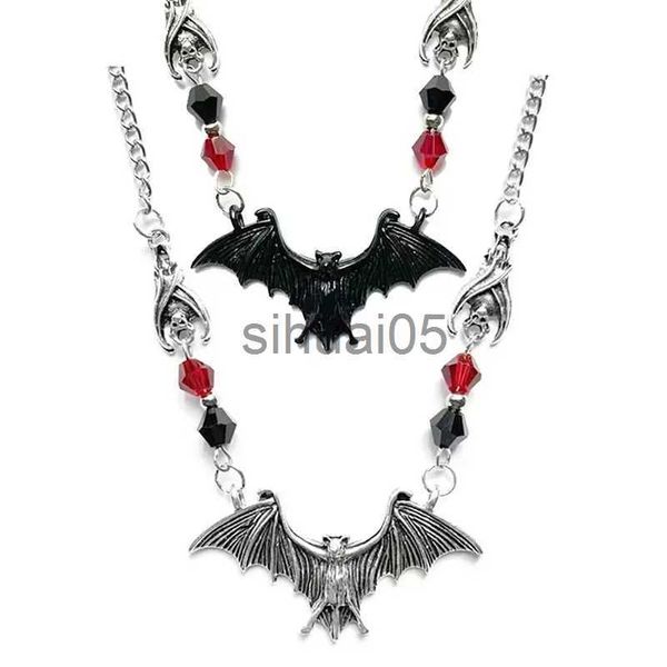 Anhänger Halsketten Mode Punk Gothic Fledermaus Anhänger Halsketten Für Frauen Männer Hip Hop Tier Halskette Halloween Themed Horror Schmuck Zubehör Geschenke x1009