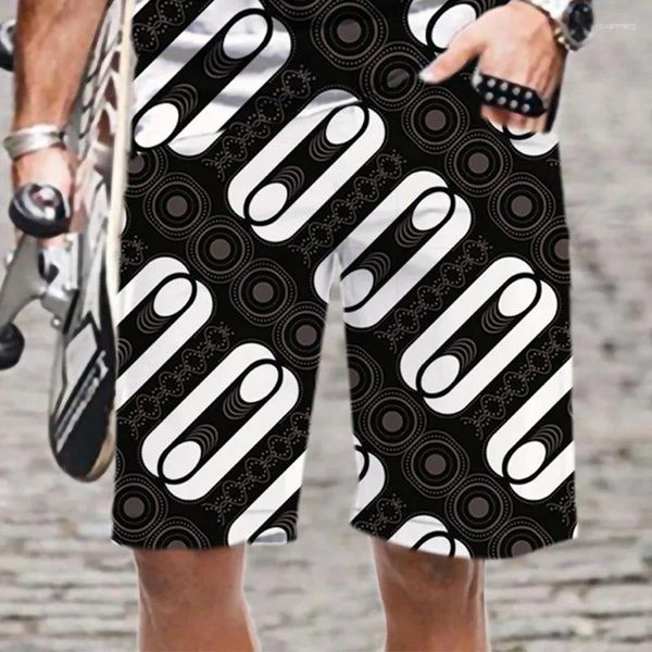 Shorts masculinos Quick Dry Cool Engraçado Padrão Homens / Mulheres Confortáveis Casuais Streetwear Cintura Elástica 3D Impresso Moda 2023 Maiô