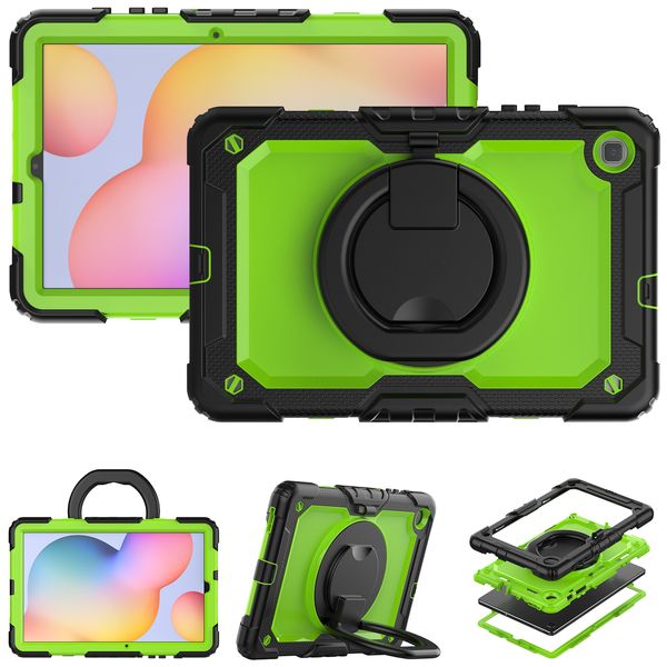 Capa com alça de suporte giratório 360 para Samsung Tab S6 Lite 10,4 polegadas S6lite resistente de silicone resistente à prova de choque para crianças capa para tablet Bulid in S Pen Holder