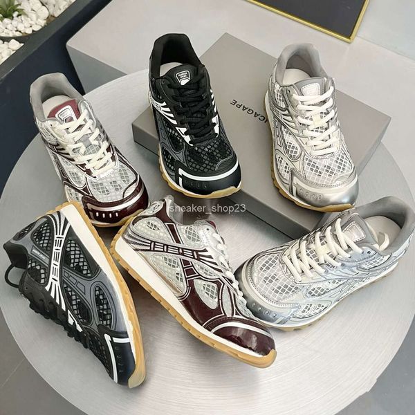 Botteega Fashion Shoes Designer Venetas Herren Sneaker Damen Sneakers Orbit Online Gleicher Freizeitschuh Silber Vielseitig 2023 New Grid Sports