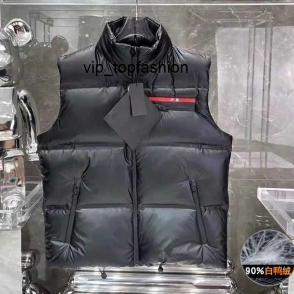 Piumino da uomo di lusso di design Pra Gilet di design invernale caldo nylon impermeabile giacche senza maniche uomo donna cappotto cardigan con cerniera casual