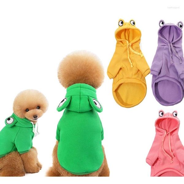 Vestuário para cães Roupas de acampamento Sapo Halloween Tema Pulôver Primavera Filhote de Cachorro Pijama Multicolorido Moletom KXRE