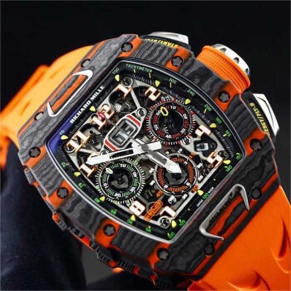 Relógios Richarmill Mecânicos Automáticos Esporte Relógios de Pulso Relógio de Luxo RM1103 Máquinas 445 50mm Mens Watch RM1103 Lado Colorido Global Li WN-C1RR