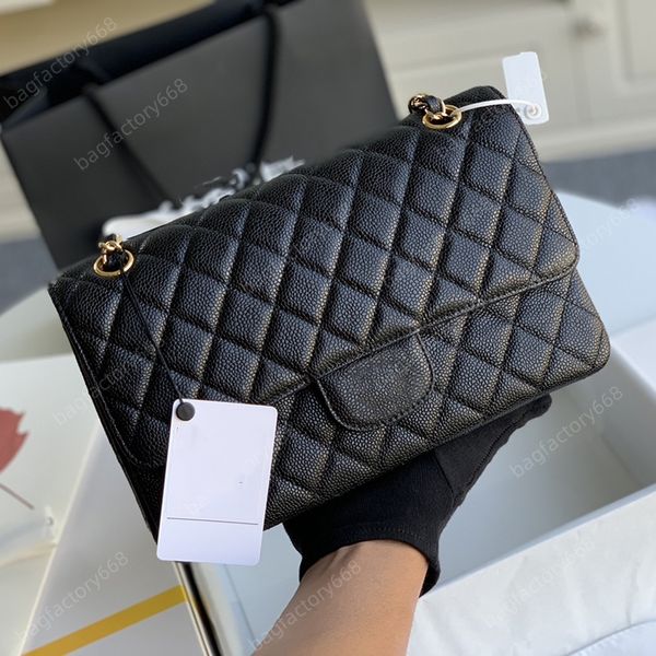 Saddle Torba Tasarımcı Çanta Crossbody Çantalar Lüks Omuz Torbası Klasik Flep Bag 25cm 1: 1 Kalite Elmas Kafes Çanta Çanta Havyar Flep Çantalar Box MC009 Beyaz Flep Cep