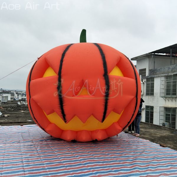 Modelo de abóbora inflável gigante scrary, decoração de halloween para publicidade/promoção ou festa de empresa, carnaval