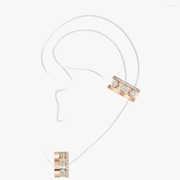 Ohrstecker aus 925er-Sterlingsilber, Damen-Diamant-Ohrclip, sexy Verlobungsschmuck, Accessoires, klassische Luxus-Partygeschenke