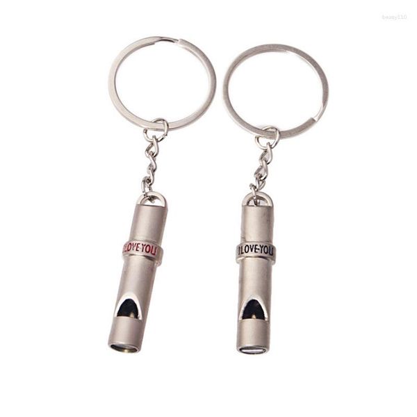 Chaveiros Whistle Keychain Mini Survival Multifuncional Liga de Alumínio Cheerleading Lembrança Ao Ar Livre Sirene de Emergência