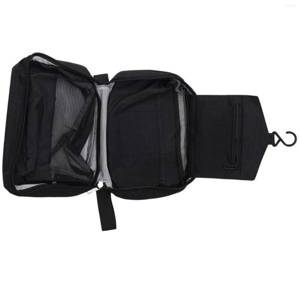 Sacos de armazenamento Saco de higiene masculino preto pendurado kit de barbear de viagem organizador acessório perfeito