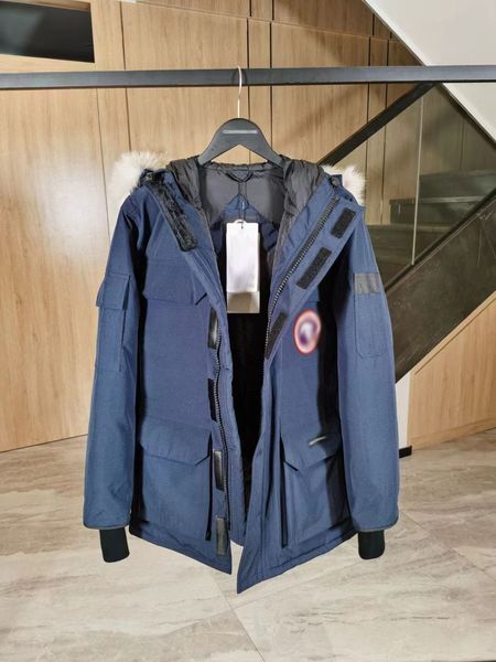 Erhöhen Sie die Manteljacke bis hin zu lässiger neuer Überwindungskleidung, Windschutz Super Damen 2024 Wintermode Cool Goose Warm Designer Kalt Persönlicher Charme