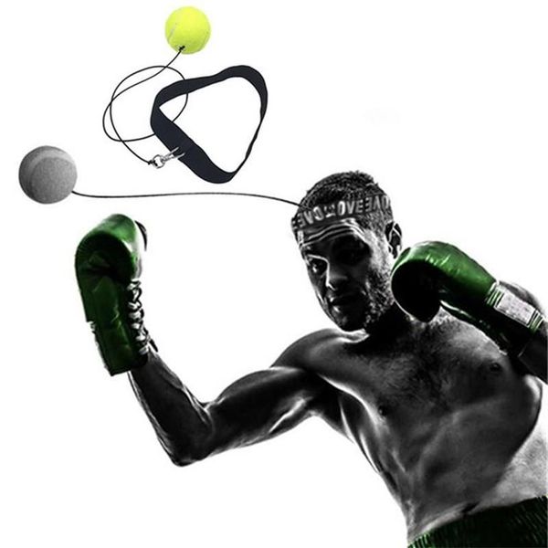 Chapéus Lenços Luvas Conjuntos 1M Fighting Ball Equipamento de Boxe com Faixa de Cabeça para Treinamento de Velocidade Reflexo Soco Muay Thai Exercício He234f