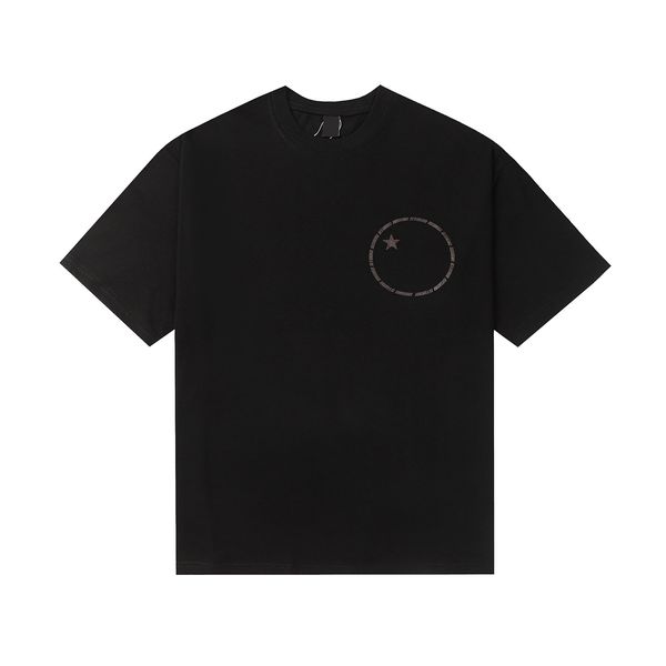 2023 Tasarımcı T-Shirt Mektup Gömlek Üstler Popüler Logo Tees Moda Mor Yaratıcı Kalp Baskı Erkekler ve Kadınlar İçin Günlük Kısa Kollu Tişört