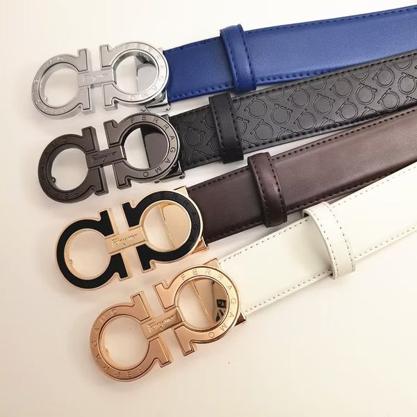 Cintos para homens, cinturão de designer feminino Brand Luxo de 3,5 cm de largura H