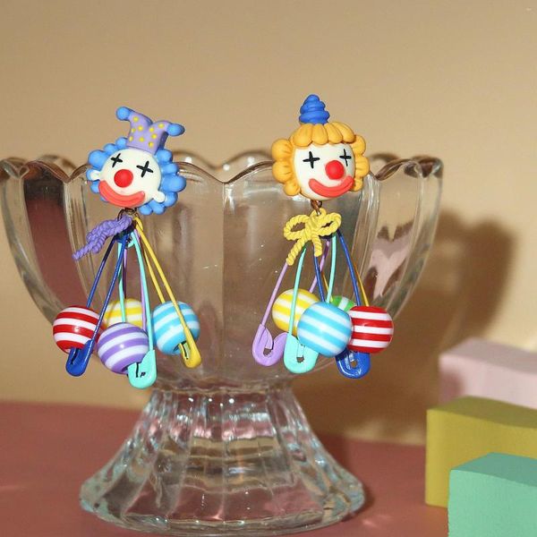 Ohrstecker Mode Zirkus Clown Für Frauen Spaß Design Harz Cartoon Lustige Bunte Schmuck Geschenk