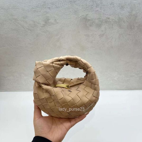 Designer Botteega Bag Venetas Bvbag Jodie Abendtaschen Mini Candy Knotted Woven Same Leather Handtasche Cowhorn Girl Small Girl Lady Wallet Handtaschen 16 cm