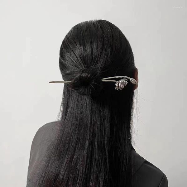 Заколки для волос, винтажные палочки лотоса, прическа в китайском стиле, простая вилка, диск, палочки для еды, заколки для волос, женские аксессуары