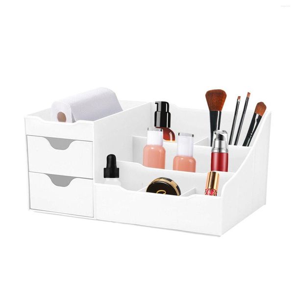 Aufbewahrungsboxen, aufgeräumte Designs, Make-up-Organizer mit Schubladen, weiß, modisch und einfach, für Zuhause 2023, modische Organizer