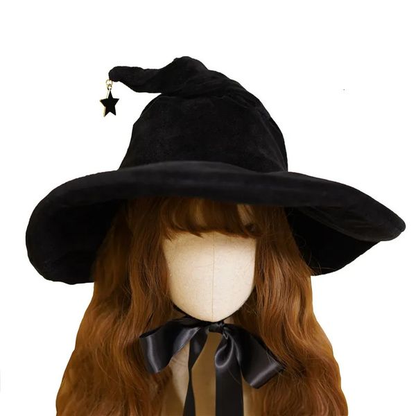 Cappelli per feste Halloween Party Dress Decor Masquerade Fasciatura Arco Cappello da mago Donna Gothic Lolita Accessori per costumi Cappelli da strega retrò 231007