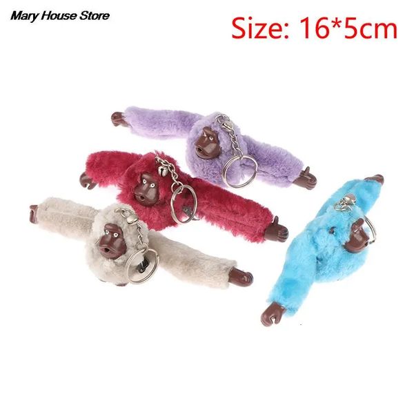 Cuscini di peluche Cuscini 1 pz 16 * 5 cm Ragazza carina Peluche Pelliccia Scimmia Giocattolo Portachiavi Orangutan Portachiavi su Pantalone Borsa da donna Auto Gingillo Giocattolo femminile 13 Stile 231009