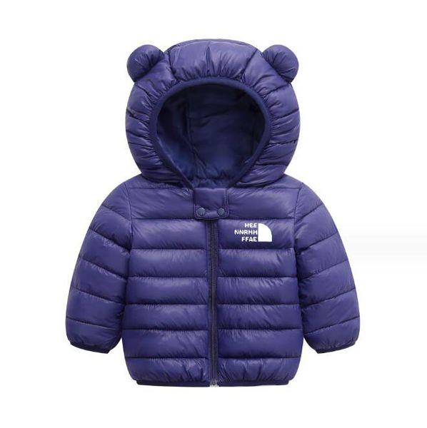 Piumino per neonati e ragazze Designer Abbigliamento per bambini Capispalla per bambini Felpa con cappuccio Cappotto in cotone Autunno/Inverno Forma classica dell'orecchio