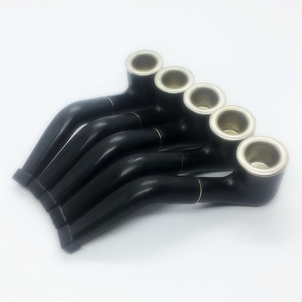 Ultimo fumo Mini plastica nera erba secca tabacco portasigaretta filtro bocchino portatile rimovibile punta tubi DHL