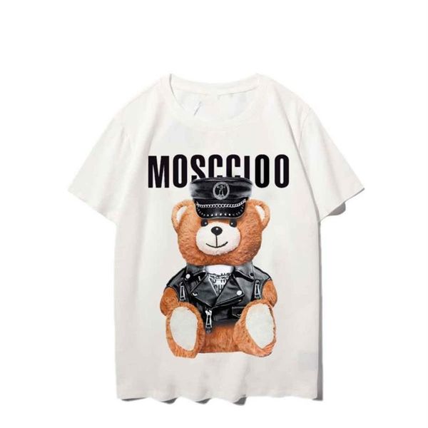 T-shirt da uomo estive Designer Bear Printing T-shirt da uomo in cotone casual a maniche corte da donna Taglia USA S-XXL257V