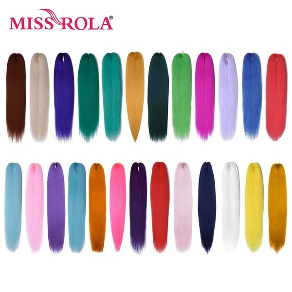 Bulks de cabelo humano Miss Rola Sintético Atacado Bulk 6 peças 30 polegadas 28 polegadas 26 polegadas pré esticado jumbo trança ez torção trança 231007